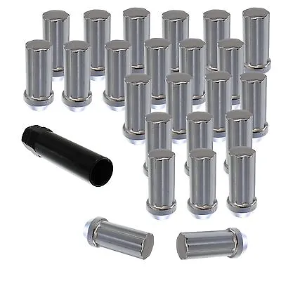 20pcs Chrome | 2  Tall | 1/2  X 20 Spline Lug Nuts Fits Ford Mustang Ranger  • $22.95