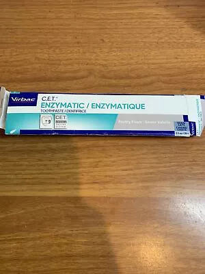 VIRBAC C.E.T. Enzymatic Dog & Cat Toothpaste - Poultry Flavor 2.5 Oz Made In USA • $11.03