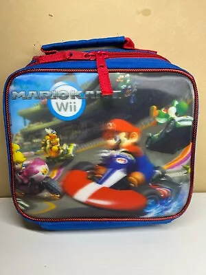 NINTENDO Mario Kart Wii Soft Sided Lunch Box Luigi Princess Peach Bowser WOO HOO • $5.75