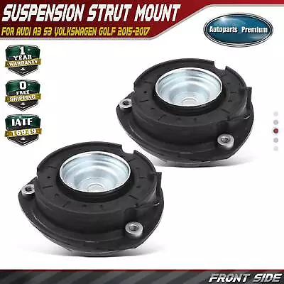 2x Front Suspension Strut Mount For Audi A3 S3 Volkswagen Golf 2015-2017 2.0L • $58.99