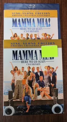 BLU-RAY Mamma Mia Here We Go Again Sing-Along Ed + Slipcover (dig Exp) NEW • $7.95