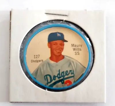 Maury Wills 1962 Salada Tea Coin #127 Los Angeles Dodgers • $19.95