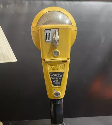 Vintage Yellow Duncan 60 Parking Meter Working • $140