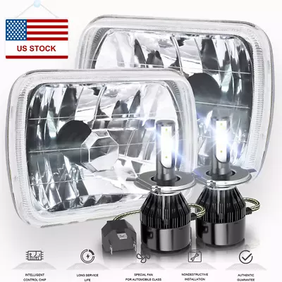 Fit Toyota Tacoma 1995 1996 1997 Pair 5x7 7x6 INCH Led Headlight Hi/Lo Beam • $97.99