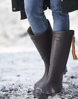 £19.95 • Buy Joules Womens Collette Wellies With Interchangeable Tassel - Dark Saddle