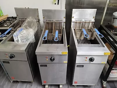 Falcon G401F Commercial Twin Basket Gas Fryer With Oil Filtration • £1099