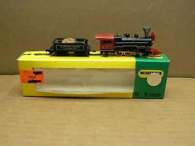 N Scale Minitrix 2087 AT&SF Steam Locomotive & Tender 0-6-0 NIB • $49.95