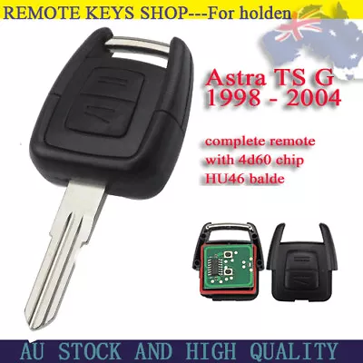 $35.60 • Buy Suitable For HOLDEN Astra TS G 1998 1999 2000-2004 Remote Car Key Fob Uncut HU46