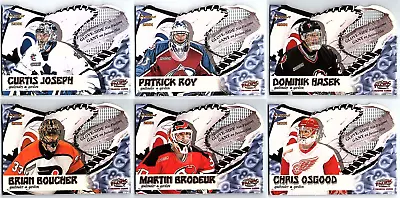 2000-01 MCDONALDS GLOVE SIDE NET FUSIONS COMPLETE 6 Hockey CARD Insert Set BV • $10.92