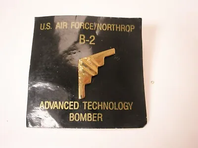 USAF Northrop Grumman B-2 Spirit Stealth Bomber Jet Vintage Tie Tack Lapel Pin • $22.49