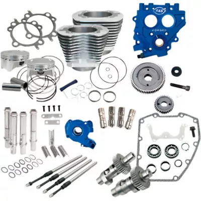 S&S 88  To 100  Silver Power Package Gear Drive 585GE Cam Harley Twin Cam 99-06 • $3142.93