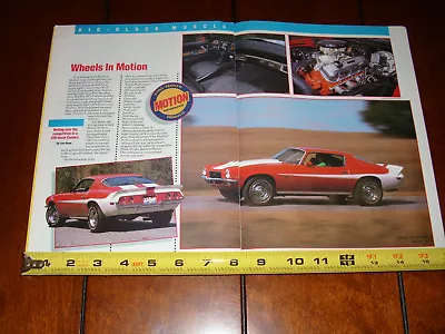 1971 Motion Performance Camaro Phase Iii Original 1989 Article • $11.95