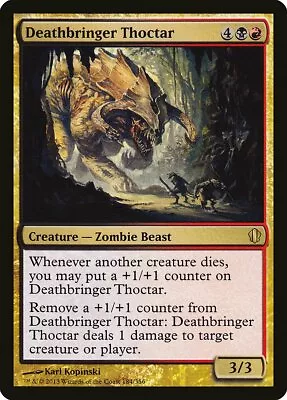 Deathbringer Thoctar Commander 2013 NM Black Red Rare MAGIC MTG CARD ABUGames • $2.19