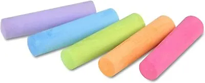 Jumbo Chalks Sticks Coloured Long & Thick For Pavement Kids Street Outdoor Games • £8.69