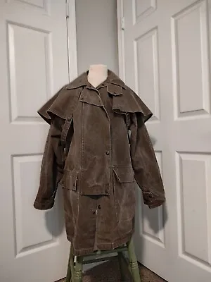 The Australian Outback Collection Vintage Men's Brown Denim Duster Size Small • $67.95