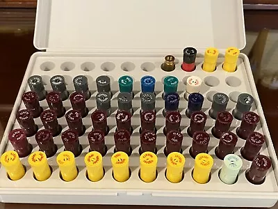 Vintage Avon Lipstick Sampler CASE WITH 52  & RARE GOLD METAL LIPSTICK SAMPLE • $50