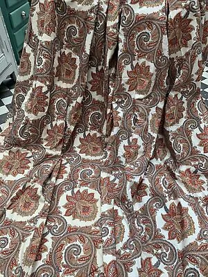£120 • Buy RARE Vintage (70's) Sanderson MOGUL Cotton Curtains  47 W X 87   L