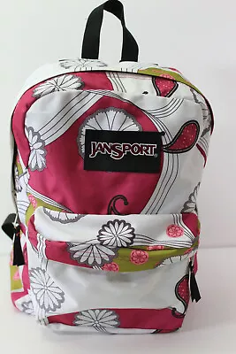 £27.86 • Buy JANSPORT Floral White/Red/Green Backpack