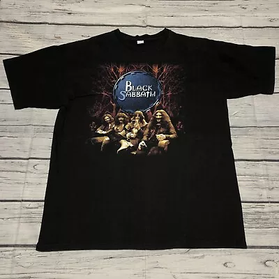 Vintage 1999 Black Sabbath Reunion Tour T-Shirt All Sport Double Sided Men's XL • $71.25