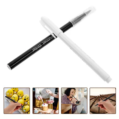  2 Pcs Edible Ink Marker Can Be Food Coloring Pen Cake Decorating Bicuspid • £9.59