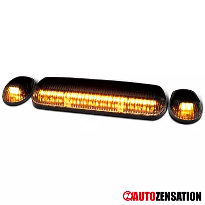 Truck SUV Smoke LED Roof Top Cab Running Lights Clearance Marker Lamps 3 Pieces • $26.99