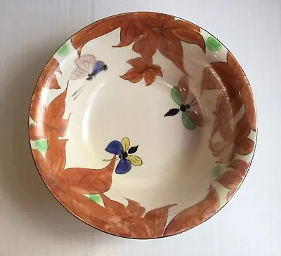£29.99 • Buy RARE Art Deco Britannia Pottery Glasgow - Lustre Ware Butterfly & Dragonfly Bowl