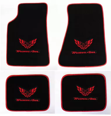 NEW! Carpet Floor Mats 1982-2002 PONTIAC FIREBIRD Trans Am Embroidered Logo All  • $154.47