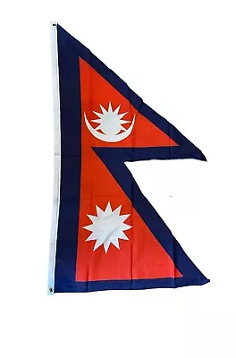 £6.99 • Buy Nepal Large 5ft X 3ft National Polyester Flag