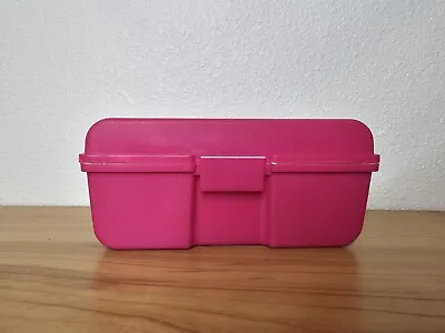 Vtg 90s CLIK!COOLER Mini Insulated Lunch Box Can Holder Hot Pink Name: Ashley • $6