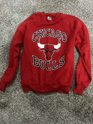Vintage Chicago Bulls Red Sweatshirt Medium • $18