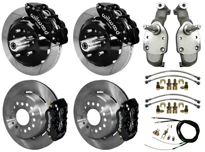 $3689.99 • Buy Wilwood Disc Brakes,14  Front & 12  Rear,2  Drop Spindles,59-64 Impala,black
