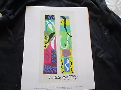 Henri Matisse # 2650 Beast Of The Sea 1950 Print • $32