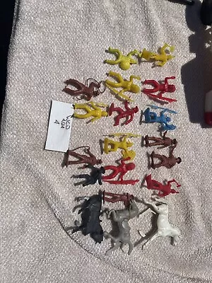 Vintage MPC Western Playset Cowboy And Indian Plastic Figures • $6.99