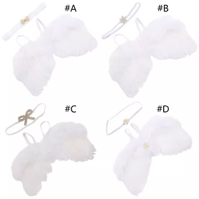 Exquisite Baby Angel Set Baby Angel Wing With Headband For New Parents • £5.65