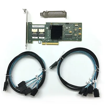 IBM ServeRaid M1015 46M0861 LSI SAS9220-8i RAID + SAS SFF-8087 To 4x SATA Cable • $35