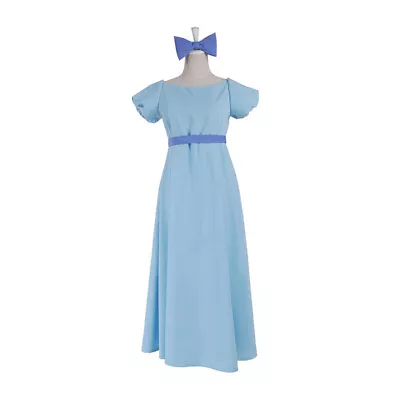 Anime Peter Pan Wendy Darling Cosplay Female Blue Dress Halloween Party Costume • $43.98