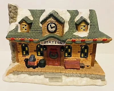 Vintage Mervyn's Village Square Lighted Train Station 1995 • $40