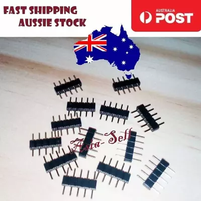 Header 2.54mm Adaptor 5 Pin Male Connector For RGBW 3528 5050 SMD LED Strip Ligh • $4.40