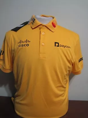 J. Lindeberg Mens Citrus Medium Tour Tech Issue Hovland Golf Polo Shirt NEW NWT • $99.99