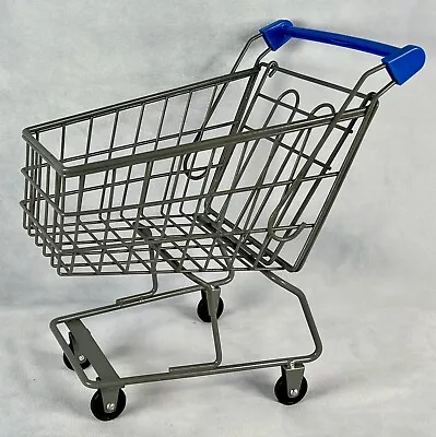 Miniature Grocery Shopping Cart Metal Doll Child Play Store 11  Tall • $13.50