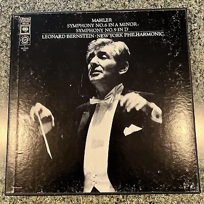 Mahler: Leonard Bernstein New York Philharmonic ‎Symphony No. 6 & 9 Vinyl 3 LP's • $75