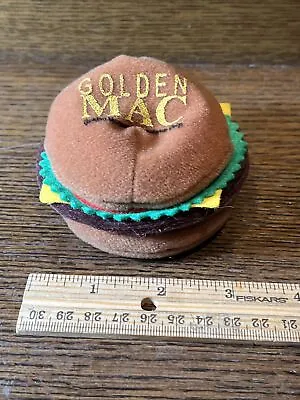 Vintage McDonald's GOLDEN BIG MAC Plush Beanie Burger Kids Employee Gift Toy (B) • $9.99