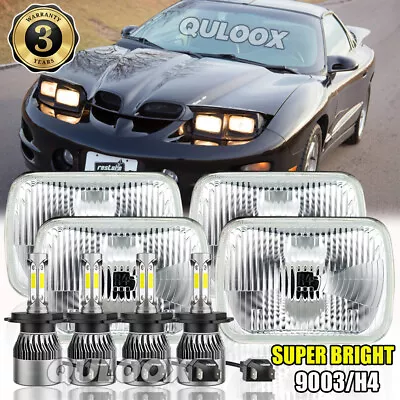 4Pcs 4X6  LED Headlights Hi/Lo Beam DRL For Pontiac Trans Am 1998 2000-2002 • $199.99