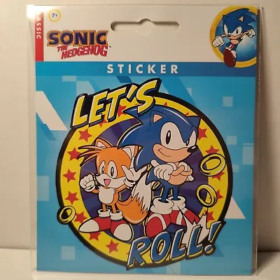 Sonic The Hedgehog Lets Roll Large Sticker Official Sega Collectible Decal • $6.99