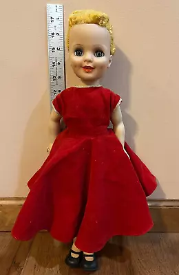 1959 Vintage Eegee Little Miss Sunbeam Doll SUNBEAM BREAD In Red Dress • $21