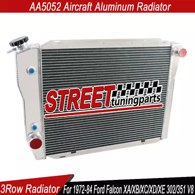 1972-84 3ROW Alloy Radiator For FORD FALCON XA/XB/XC/XD/XE FAIRMONT CLEVELAND V8 • $199