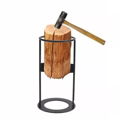 Firewood Kindling Splitter Cast Iron Heavy Duty Outdoor Manual Log Splitt Tool • $20.87