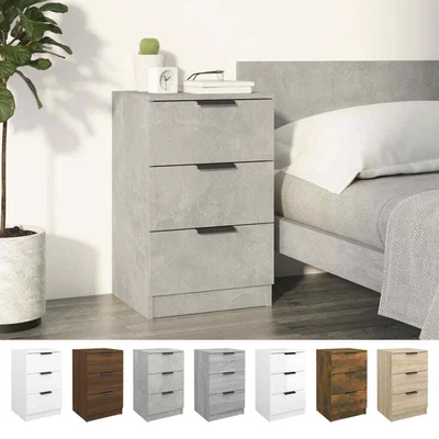 £45.99 • Buy 1/2x Bedside Cabinet Night Stand End Table Drawer Cabinet Multi Colours VidaXL