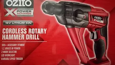 Ozito 18v Cordless Rotary Hammer Drill Skin Power Tool Xchange Driver Lithium  • $119.95