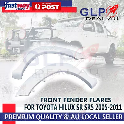 $113.80 • Buy For Toyota Hilux SR SR5 2005-2011 Front White Fender Flares W/Rubber 2 Pcs NEW